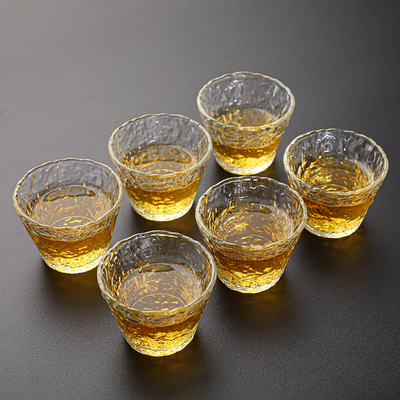 6只装耐热玻璃家用泡茶杯小茶杯
