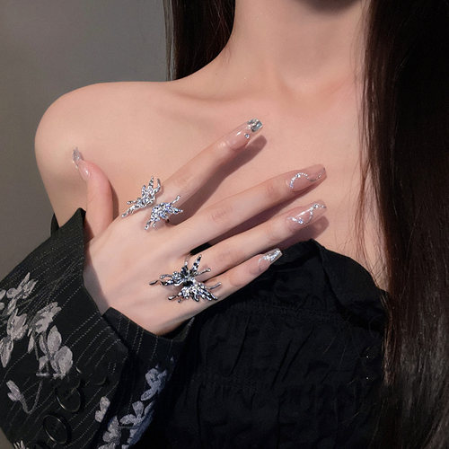 浪漫传说女纯银简约戒指