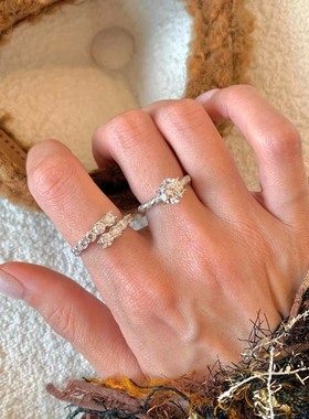 浪漫传说女纯银简约戒指