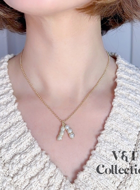 VT 原创设计精致通勤风百搭项链 好事发生施家珍珠吊坠百搭项链