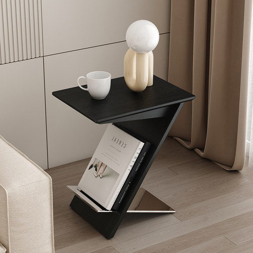 简约创意实木沙发边几