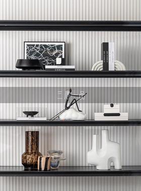 轻奢风样板间摆件高级感书架书柜设计师桌面软装组合现代装饰品