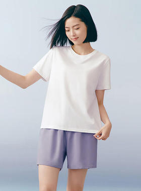 三枪家居裤女士夏季新品凉感睡裤3A抗菌弹力短裤女50730