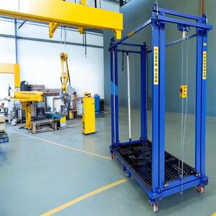 电动脚手架升降平台室内外装修架子拉线刮大白全自动遥控折叠电梯