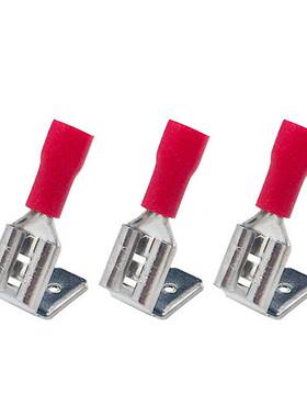 PBDD1.25-250肩背形公母双头一体预绝缘插簧6.3线耳铜鼻子1000只