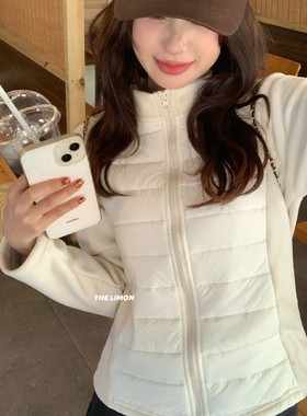 柠檬绿茶-立领修身小蛮腰排骨保暖棉服外套TM-1301