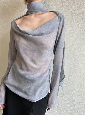 艺术系高智女性荡领垂感