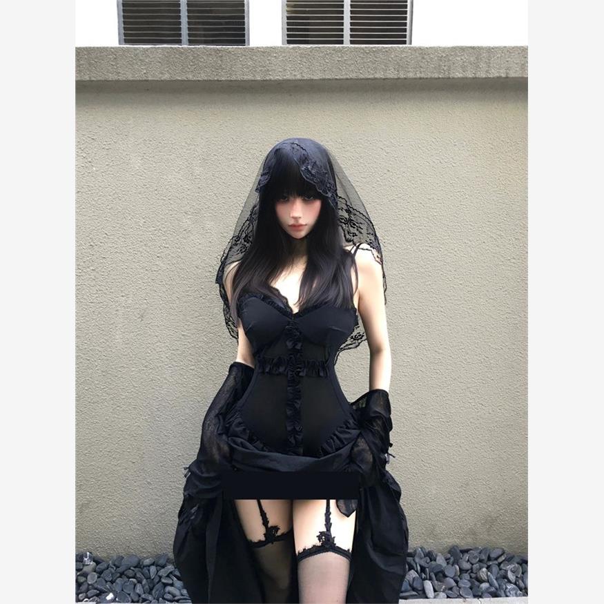 暗黑时髦辣妹精致十字架