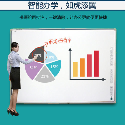 鸿合73/c83/93/99英寸电子白板会议红外交互式黑板教学一体机触摸