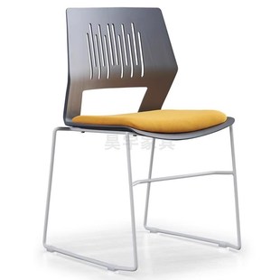 弓脚会议a椅办公室椅客户接待椅四脚椅子塑钢椅学生上课椅软垫椅