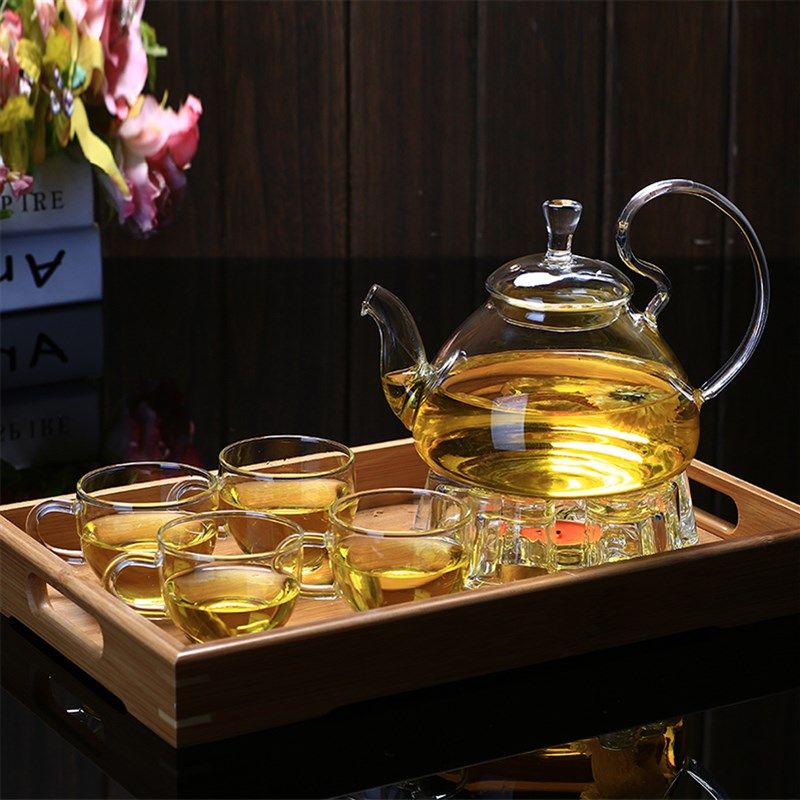 金茗电陶炉烧水壶 直火煮茶养生壶 玻璃电陶壶 可加热Z耐高温茶壶