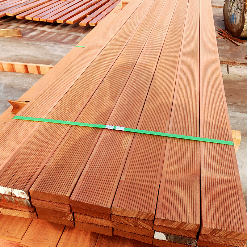 菠萝格防腐木地板k户外阳台庭院栈道木方室外实木栏杆围栏柳桉木