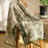 春日绿调浴巾女小清n新纯棉纱布家用加大洗澡大毛巾全棉不掉毛