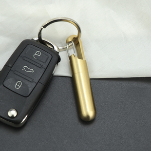 便携黄铜防水收纳仓挂扣式方便携带小药盒随身便S携救急丸迷你药