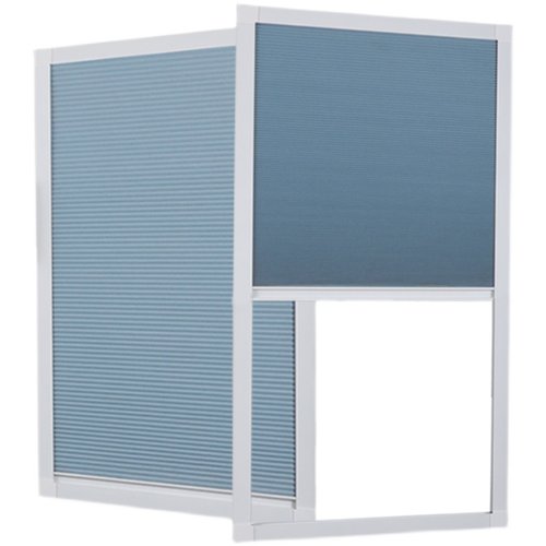 内开窗隐形百叶窗k帘遮光升降蜂巢帘厨房阳台卫生间防水推拉风琴