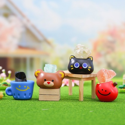 网红热卖Hoppo Friends遇见水晶盲盒潮玩桌面摆件创意七夕节礼物