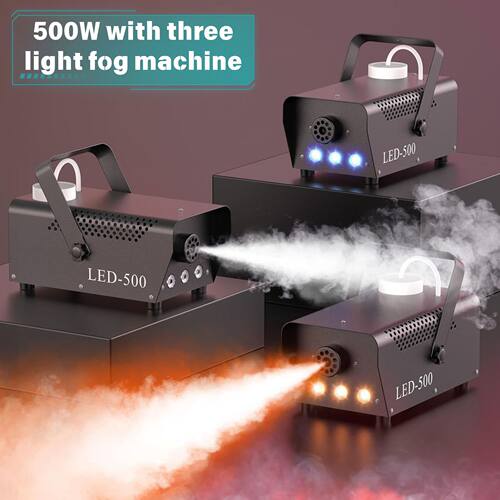 跨境500W烟雾机 Fog machine with 3 lights 派对Smoke machine
