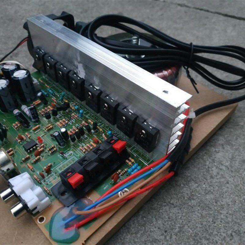 300W220伏Hi-Fi发烧功放板大功率场效应管前级+后级 功放板 胆味图片