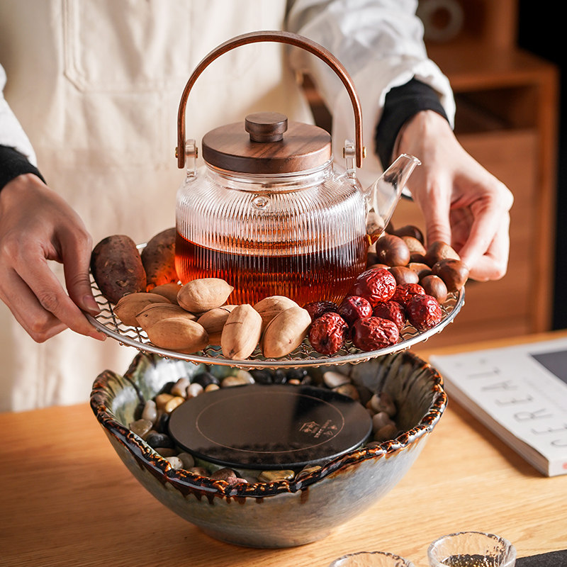 古舍电陶炉煮茶器专用静音智能茶炉全自动小型泡茶家用玻璃壶套装