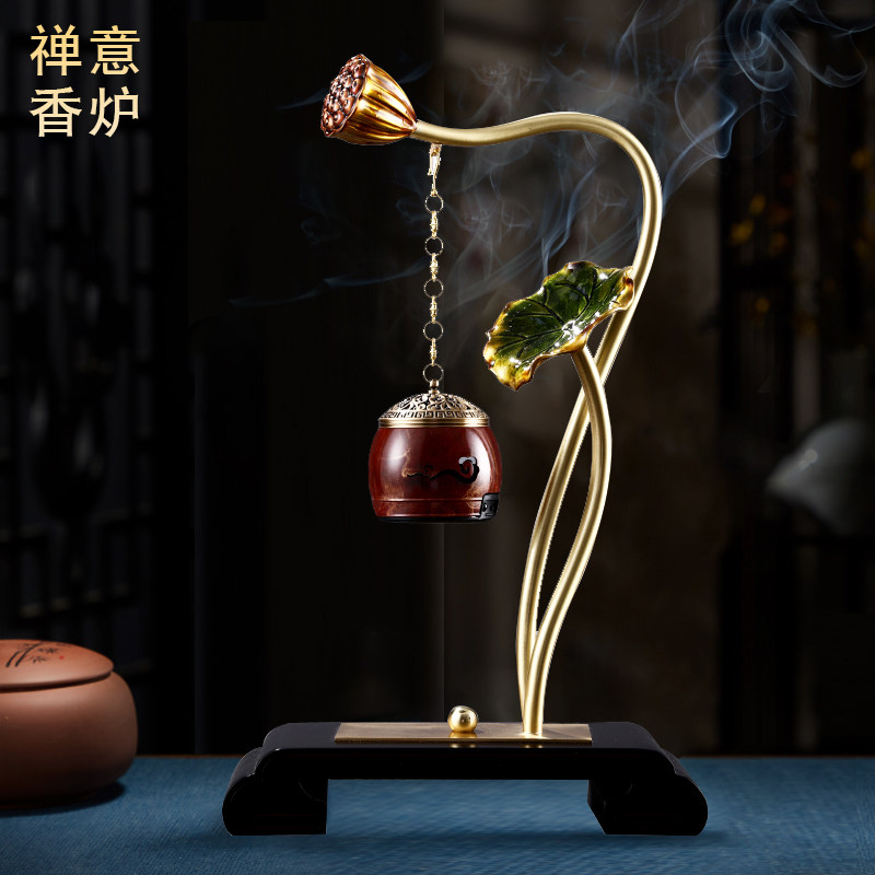 新中式高端香薰摆件禅意轻奢家居饰品客厅玄关酒柜书房香薰炉音箱
