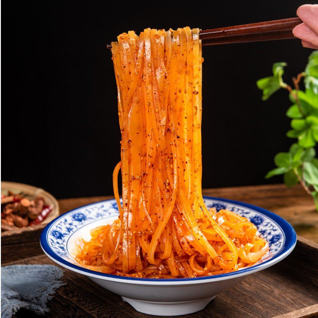 子承王子 年货甄选宝鸡擀面皮宽细组合8包美味甄选加热食用