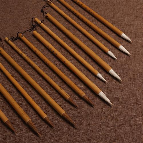 兰竹古风白云 大中小楷毛笔狼兼毫套装书法抄经临摹描红国画练习