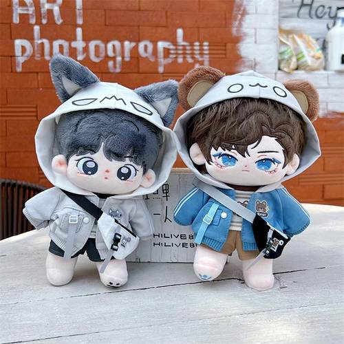 20cm娃衣凶凶狼呆呆熊衣服套装棉花娃娃原创服装配件明星公仔换装