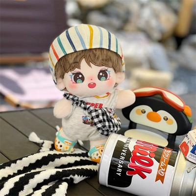 余宇涵棉花娃娃新款毛绒长发玩偶余泰森明星公仔节日礼品现货批