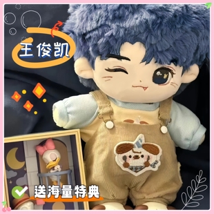 原创正版王俊凯棉花娃娃属性20cm周边同人玩偶可爱高颜值毛绒玩具