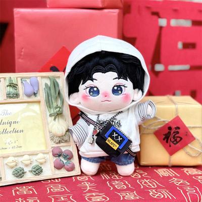 20cm李建棉花娃娃毛绒原创玩偶亮亮明星公仔玩具节日礼品现货