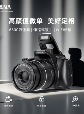 FETANA长焦高清数码相机入门级微单女生旅游学生党傻瓜滤镜照相机