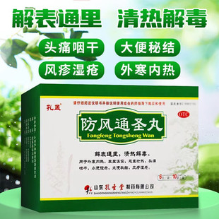 孔孟防风通圣丸荨麻疹肾放风内服药中成药官方旗舰店儿童非仲景