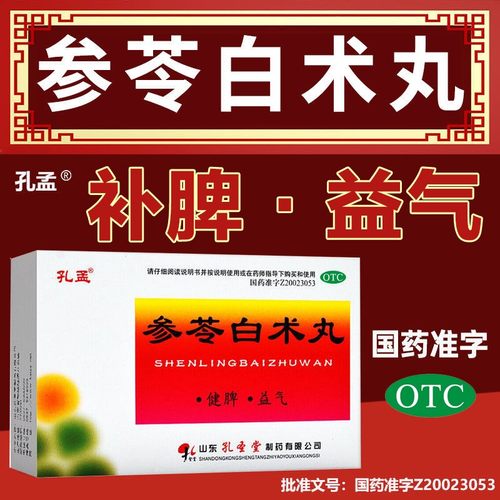 【孔孟】参苓白术丸6g*10袋/盒