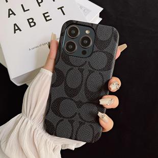 经典 老花皮革17air适用苹果16promax手机壳14pro潮牌iphone15硬壳情侣半包12保护套11防摔13男女plus奢华高档