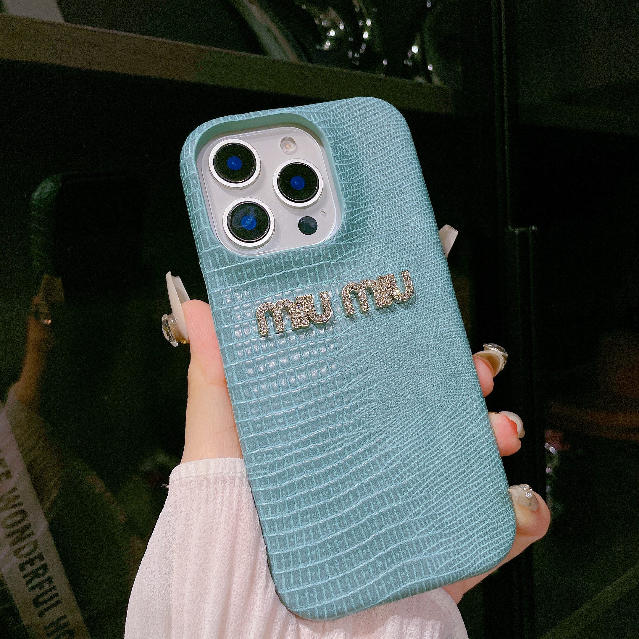 新款17air潮牌miumiu蜥蜴纹适用苹果16promax手机壳iPhone15女14pro皮质13半包12防摔11硬保护套plus奢华高档,3C数码配件,手机保护套/壳,淘宝优惠券,粉丝福利购,淘宝优惠卷