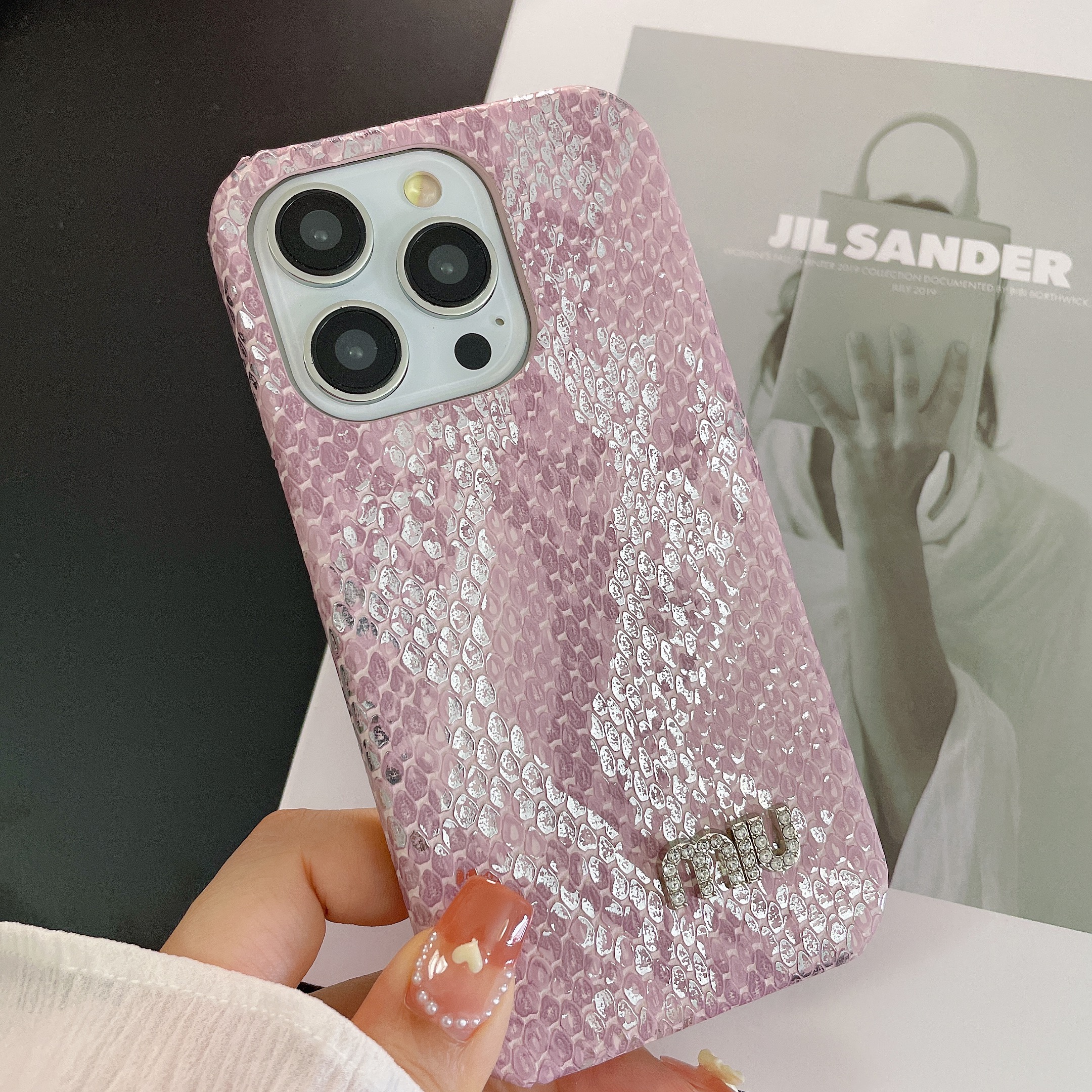 欧鹊皮质苹果手机壳潮牌