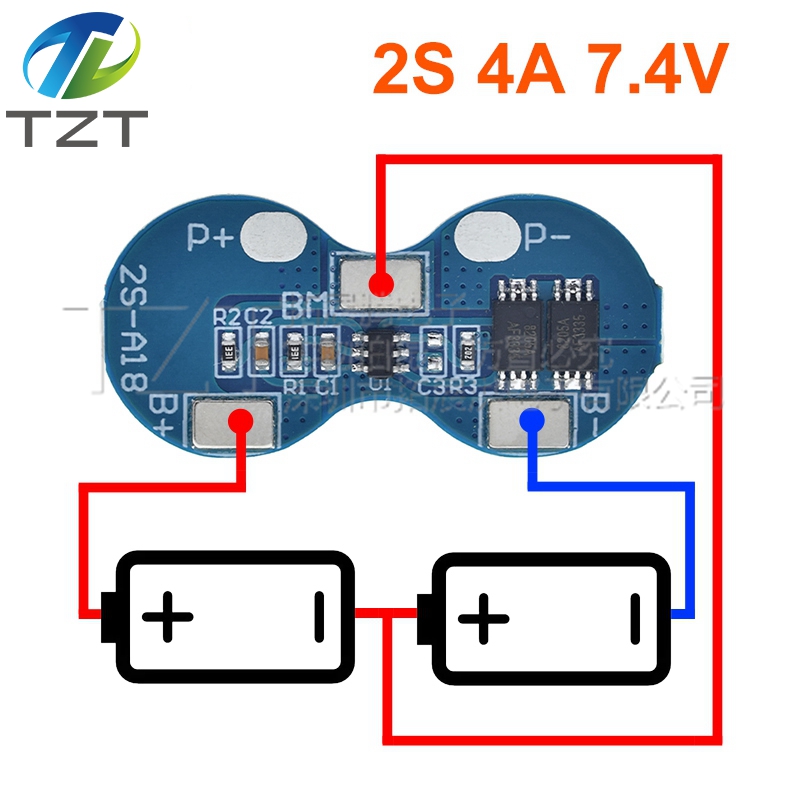2S Li-ion 18650 Lithium Battery Charger Protection Board 7.4