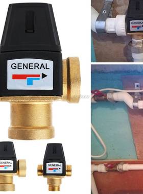 New 3 Way Brass DN20/DN25 Male Female Thread Water Thermost