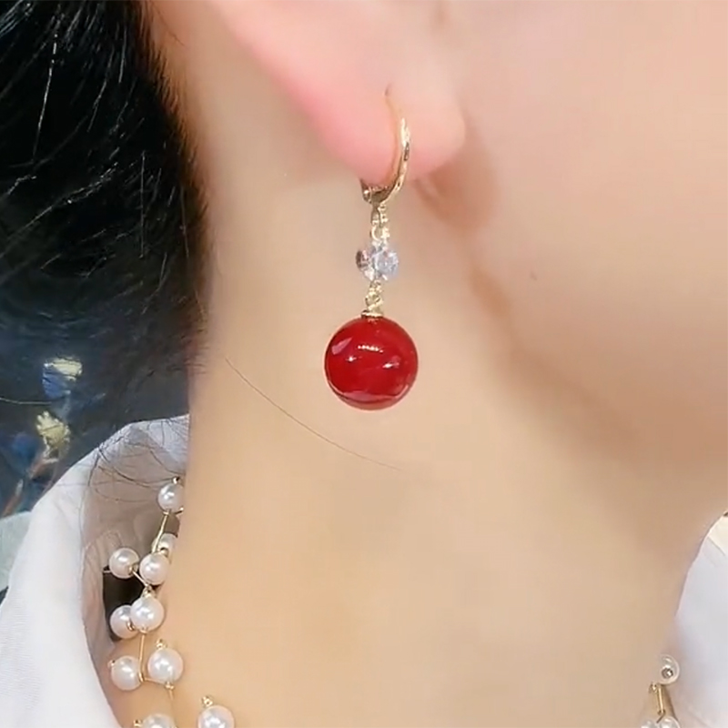 新款爆高级感时尚纯银耳