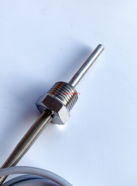 温度传感器DS18B20数字探头1/2/3/4/6分1寸螺纹安装M8 10 M12水暖