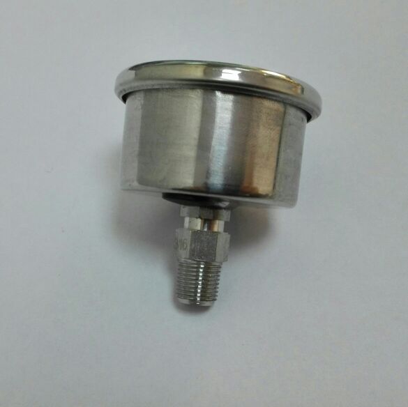 轴向全钢压力表背后前面