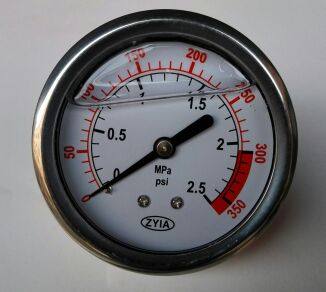 定制专用链接 直径100mm 压力0到2.5mpa 0到350psi 表背后接头