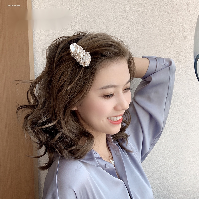 哑光爱心抓夹女发量多后