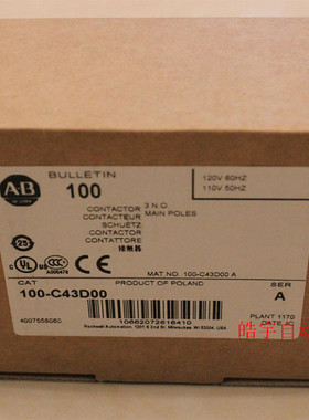 议价100-C43D00 Rockwell  PLC模块100C43D00 低压电器
