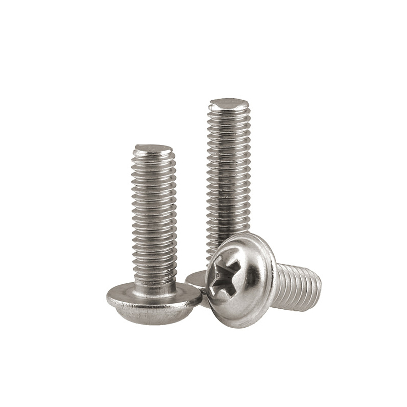 不锈钢十字盘头带垫螺钉