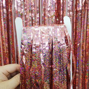 元旦教室布置晚会装饰气氛流苏雨丝帘背景墙场景商场活动舞台装扮