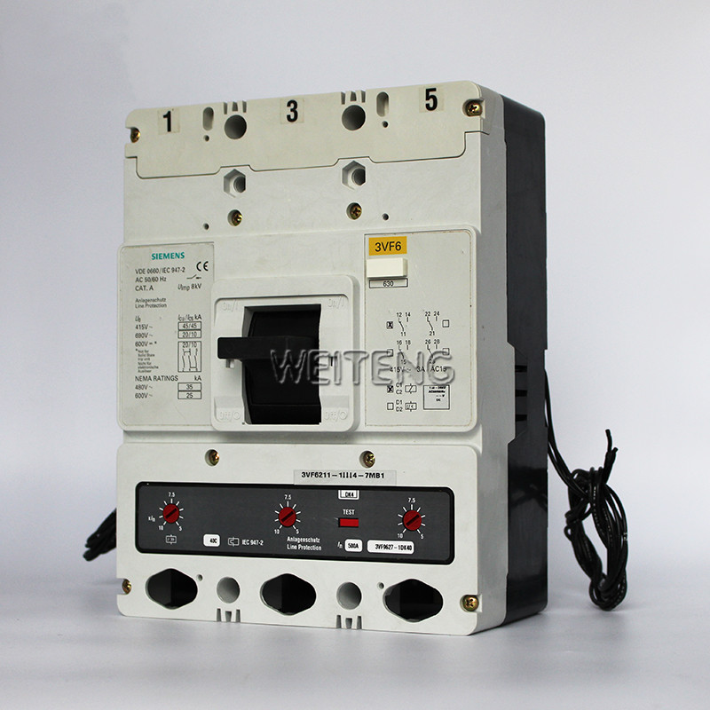 询价西门子 3VF6211-11114-7MB1 空气开关500A三相380V塑壳低压断