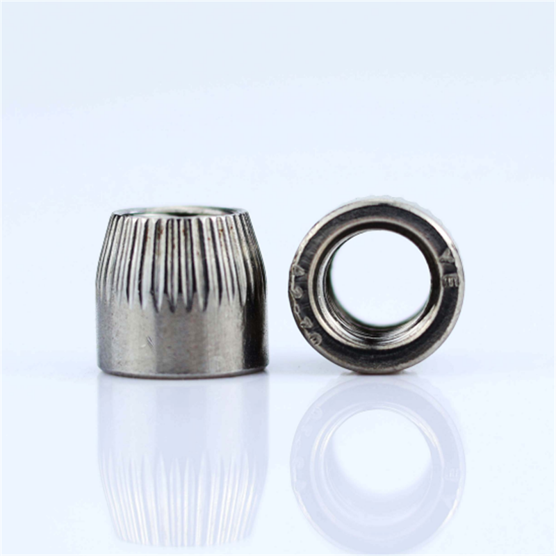 不锈钢锥形滚花螺母内爆