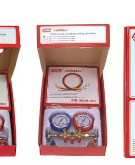 格美双表CM-136-G-R12&R22 冷媒表 压力表 铝架视窗表