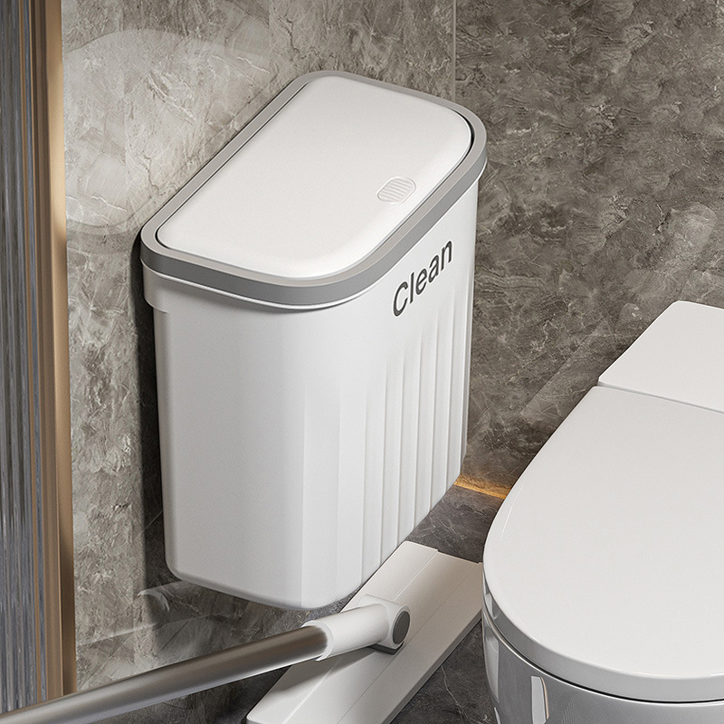 厨房垃圾桶壁挂式家用2023新款卫生间厕所带盖纸篓厨余专用收纳桶